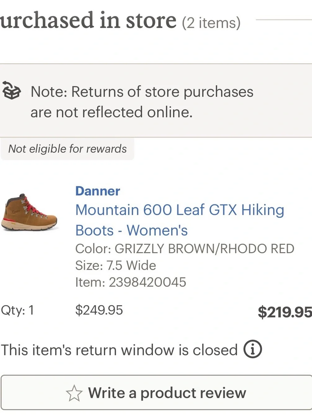 Danner Mountain 600 Leaf GTX Hiking Boots - Women's
